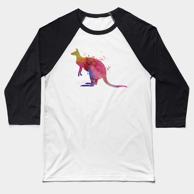 Kangaroo Baseball T-Shirt by TheJollyMarten